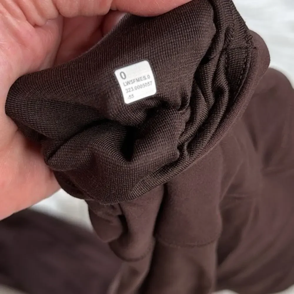 Lululemon Espresso Align High Rise Zip Front Leggings